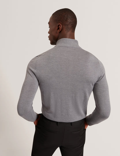 CLOUDEN: Branded Merino Half Zip