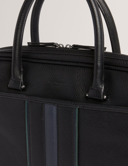 KENRIIK: Stripe PU Document Bag