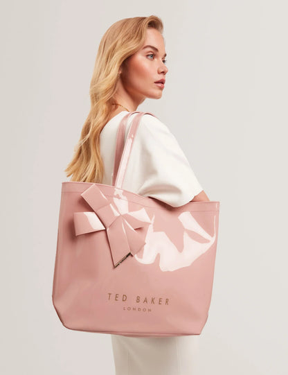 Women's NICON-Knot Bow Vinyl Icon Tote Bag