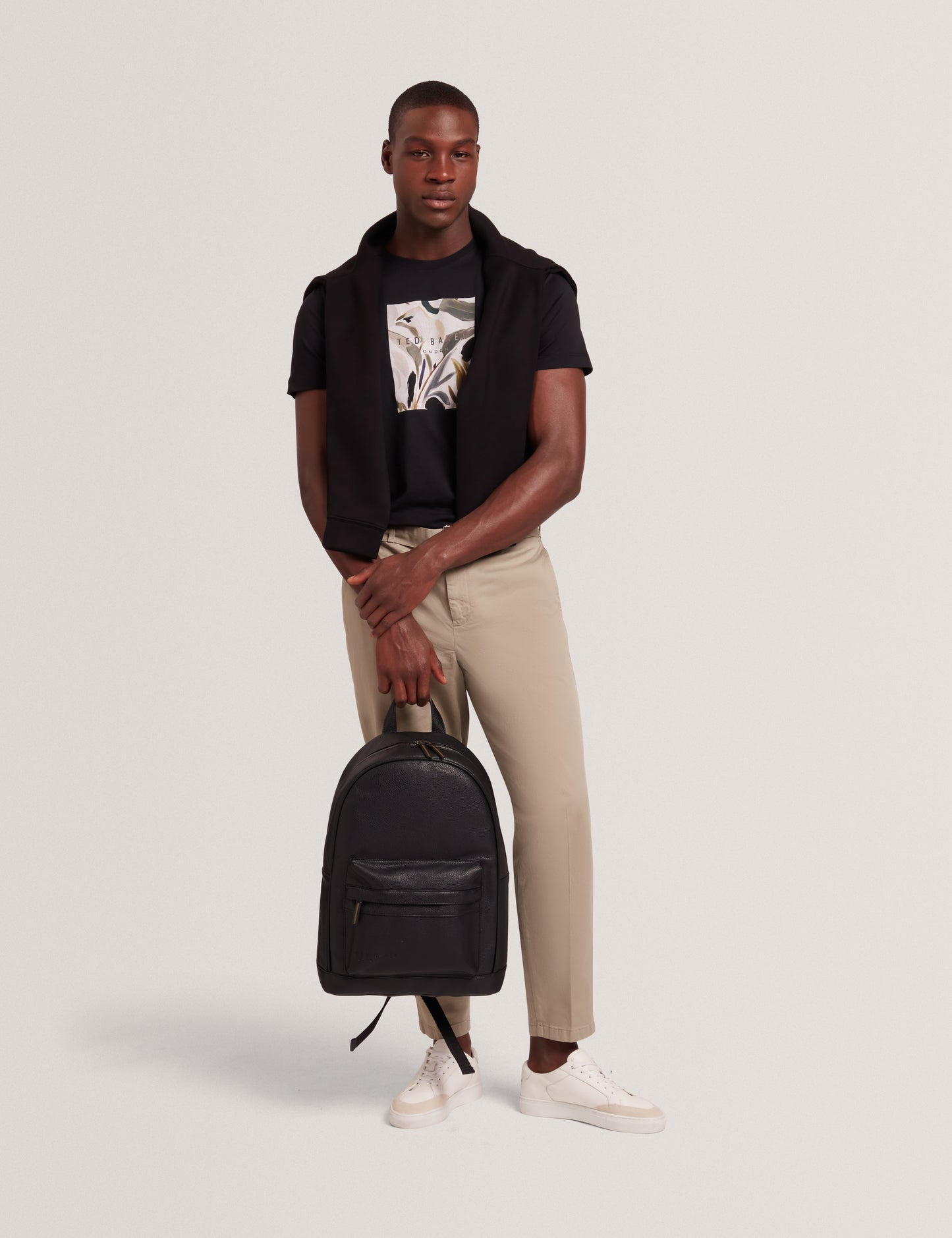 Men's JUSTINO-SS Box Print Graphic T-shirt