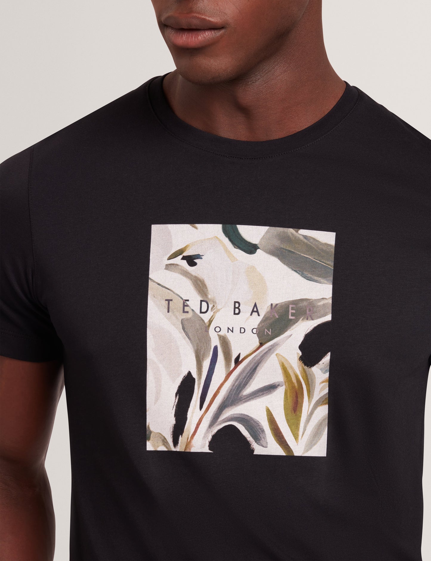 Men's JUSTINO-SS Box Print Graphic T-shirt