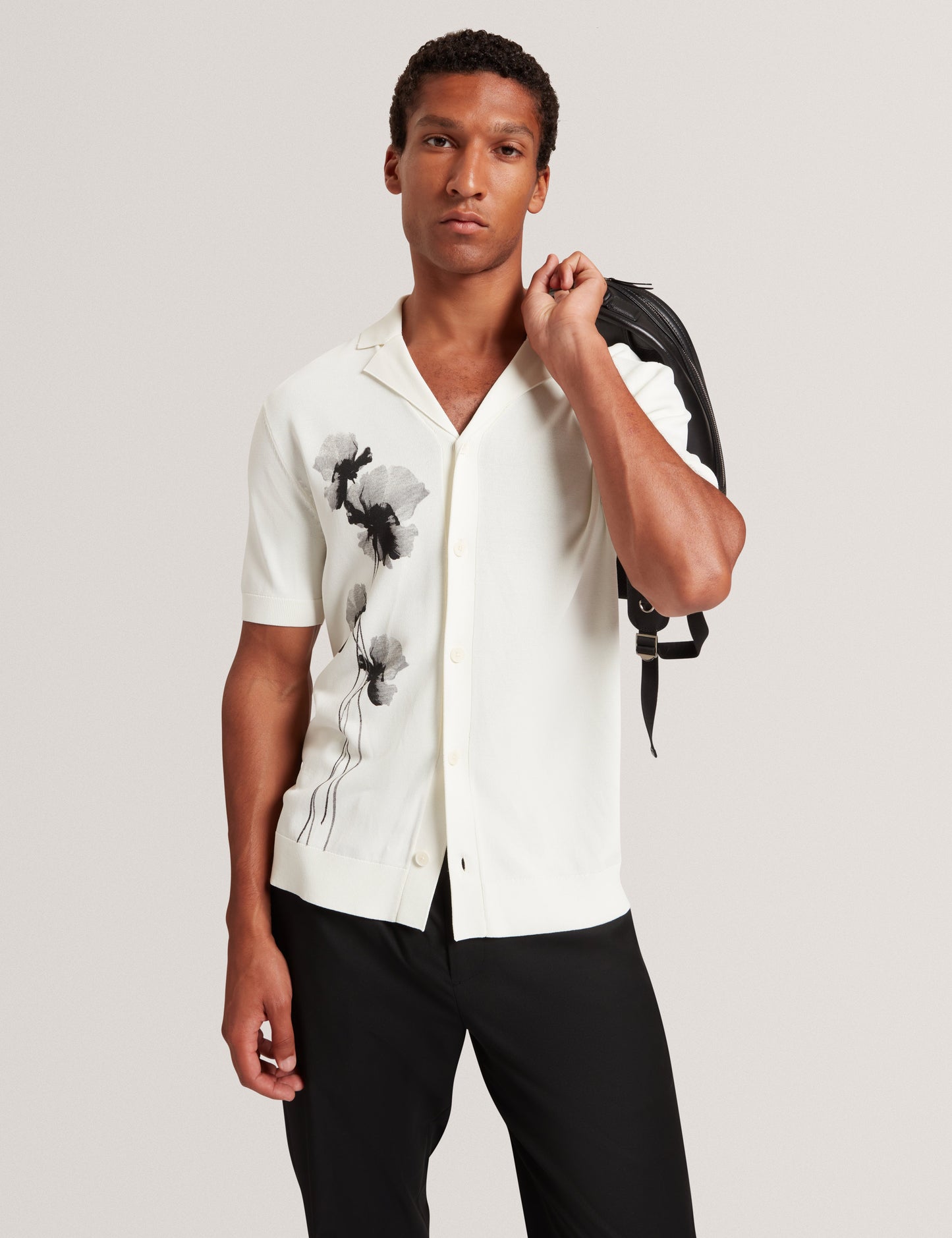 DAFFID: SS Knitted Floral Shirt
