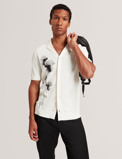 DAFFID: SS Knitted Floral Shirt