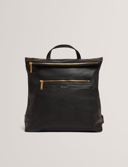 Women's LUCCEA-Webbing Leather Backpack