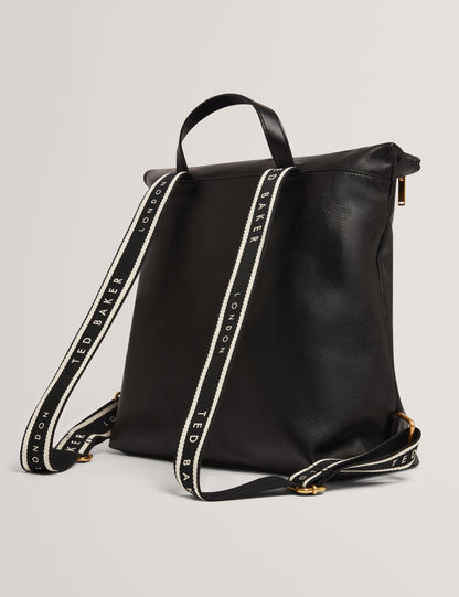 Women's LUCCEA-Webbing Leather Backpack