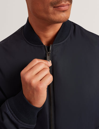 BOMBARD: Relaxed Fit Nylon MA1 Bomber Jacket