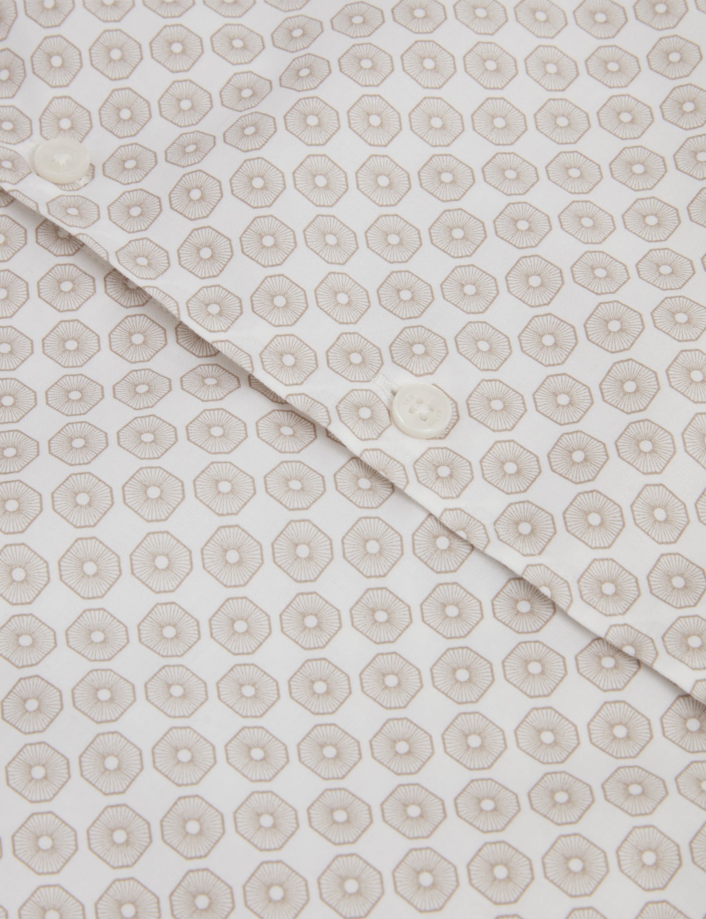 SEFSHO: SS Slim Fit Circle Geo Print Shirt