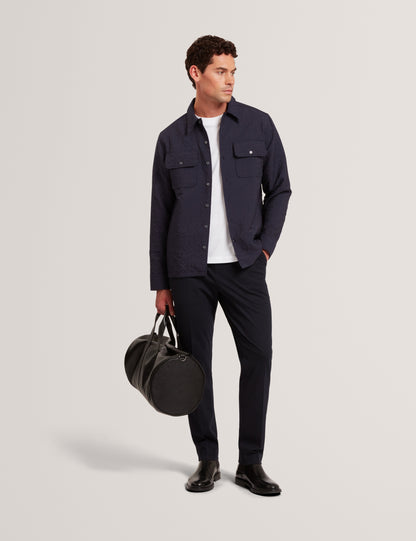 GENTIL: Jacquard Overshirt