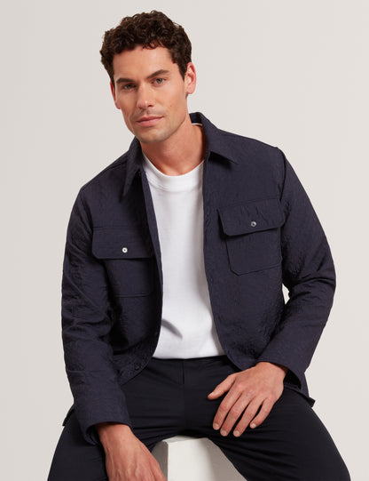 GENTIL: Jacquard Overshirt