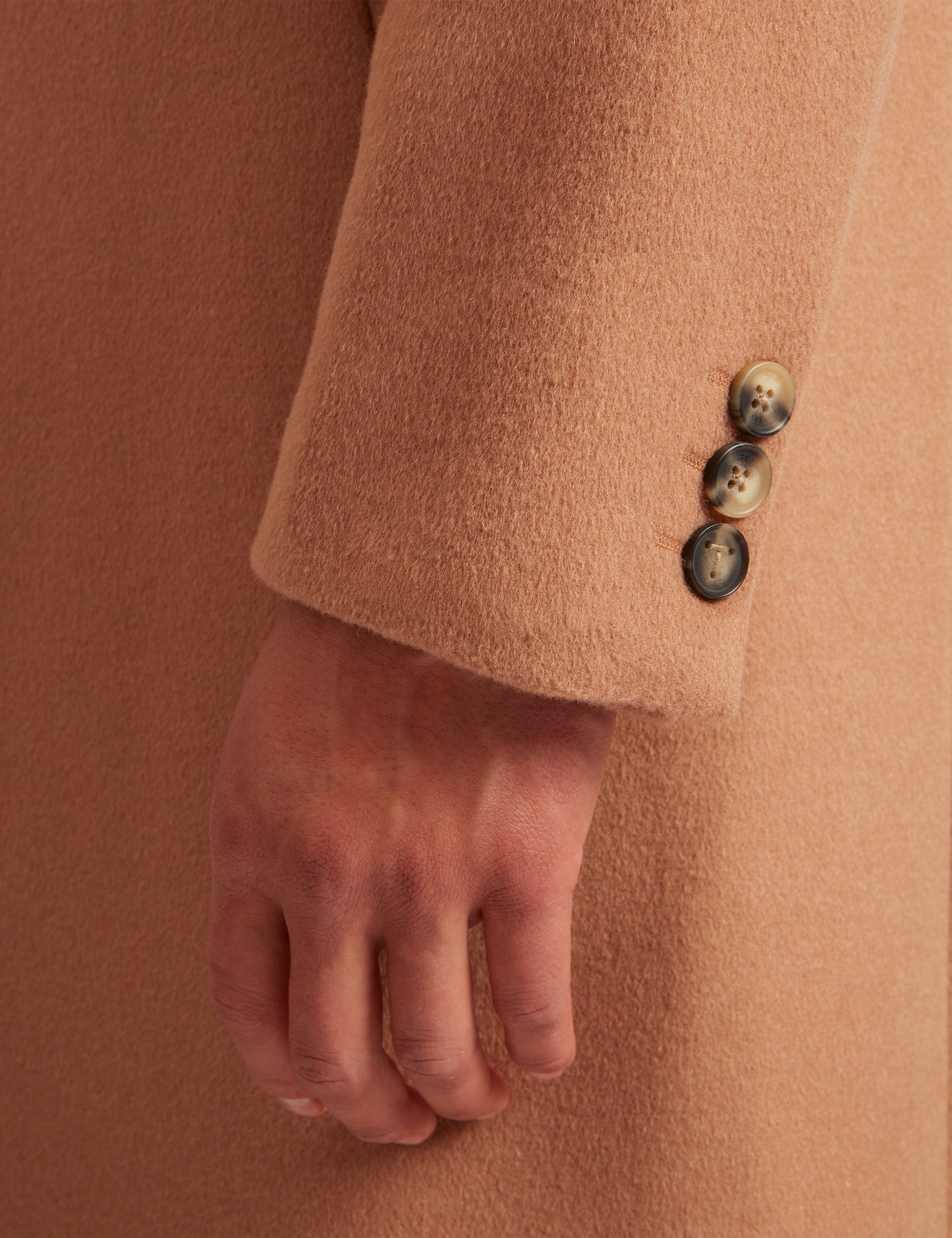 ALERTON: Slim Fit Wool Blend City Overcoat