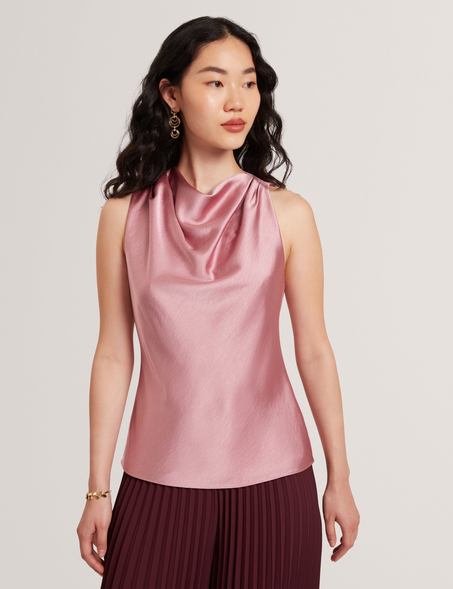 ZEPHA: Drape Halter Neck Top