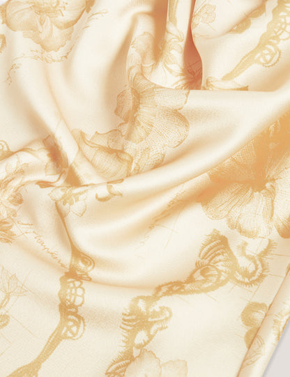 COBLA: Print Sleeveless Drape Neck Top