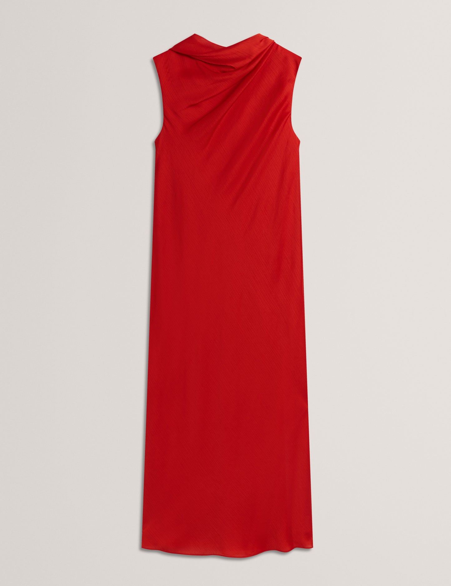 GOANA: Sleeveless Neck Tie Midi Dress