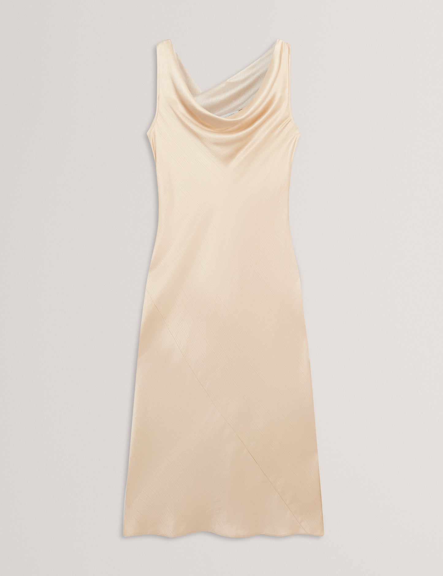 MIINTA: Cowl Neck Midi Dress