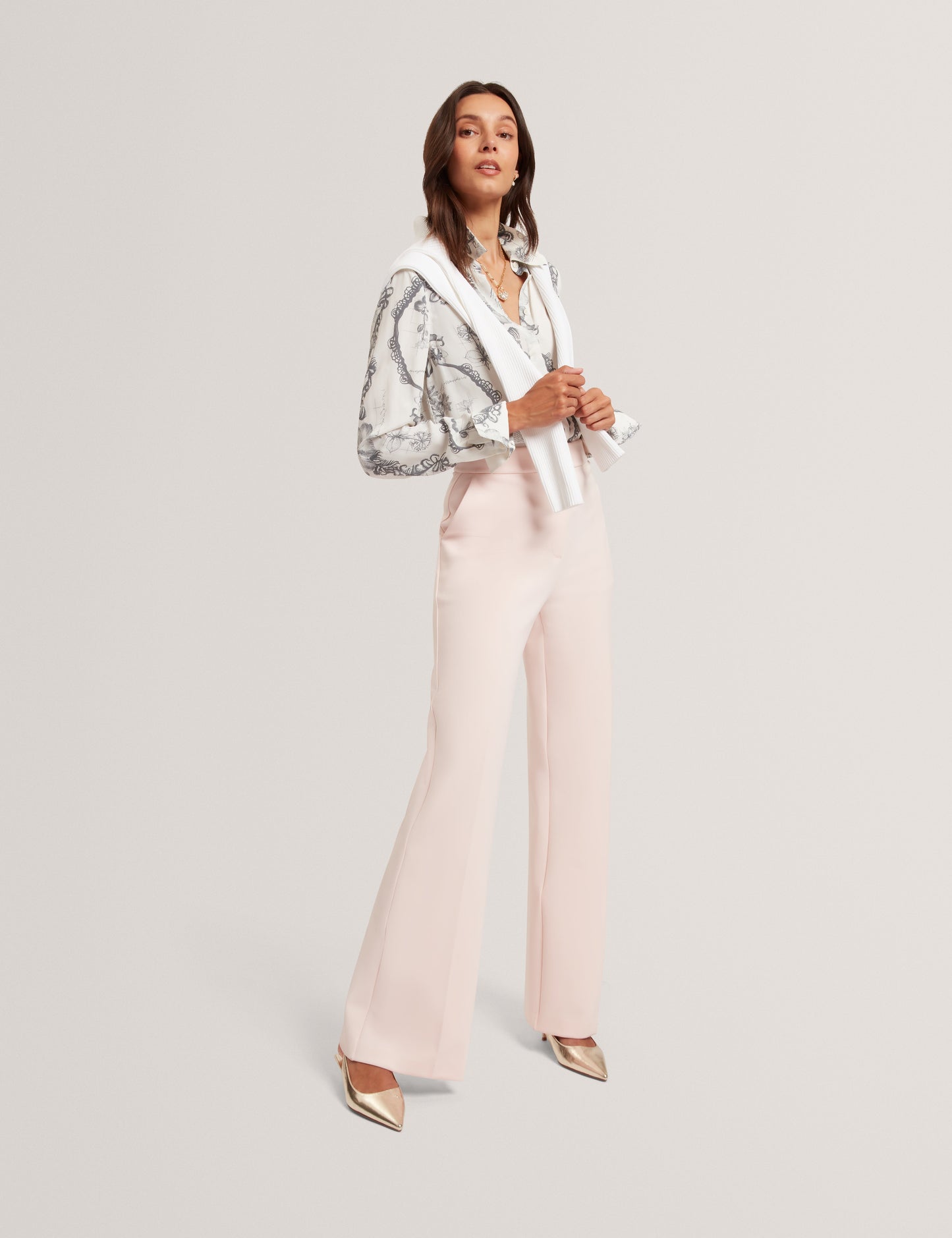 INDRIV: High Waisted Flare Trouser