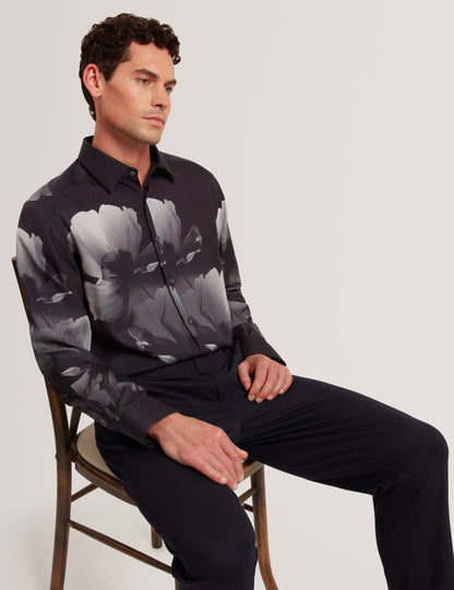 AMUND: LS Regular Fit Placement Floral