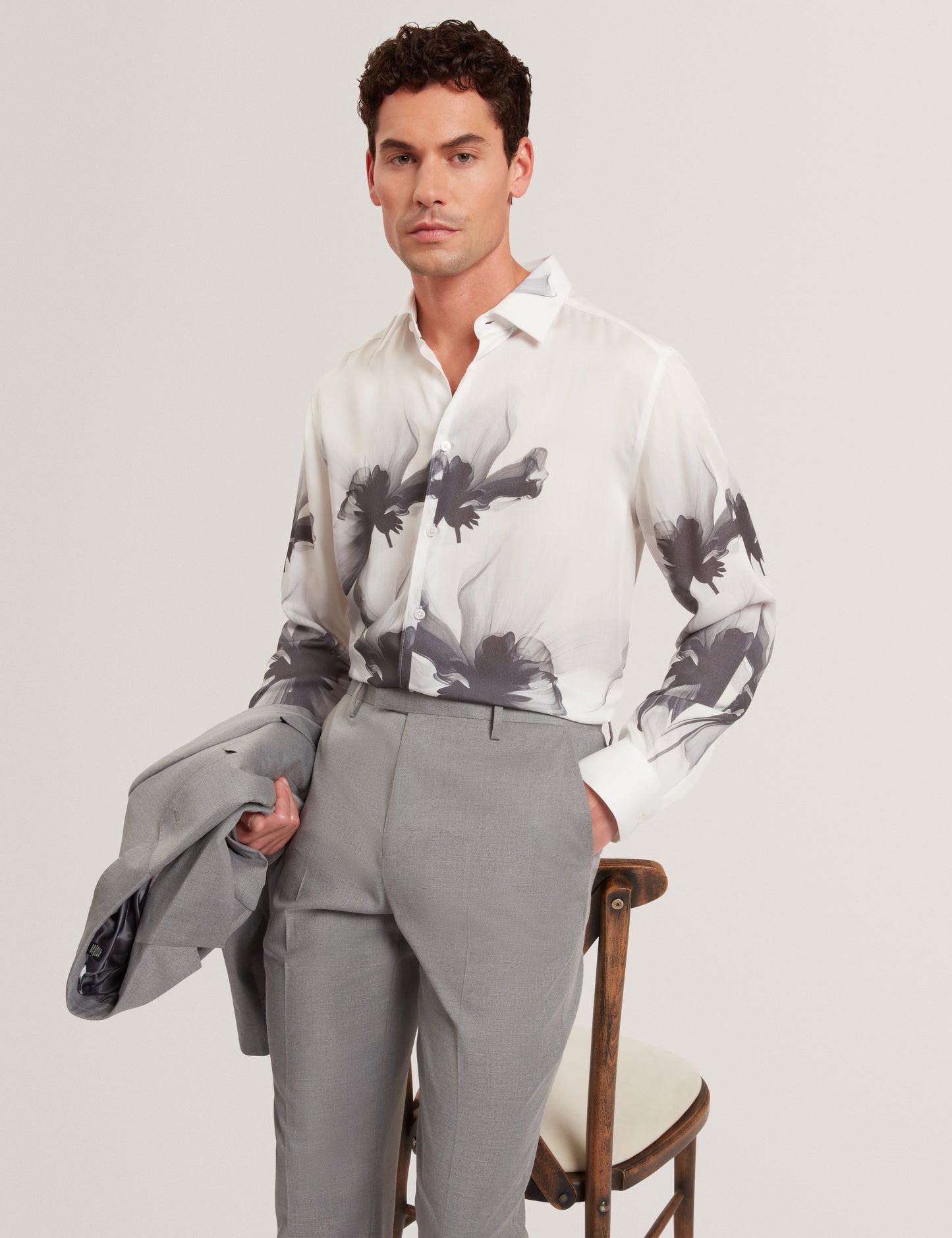 AMUND: LS Regular Fit Placement Floral
