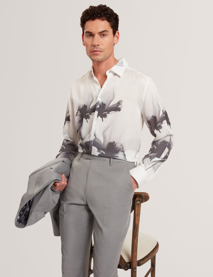 AMUND: LS Regular Fit Placement Floral
