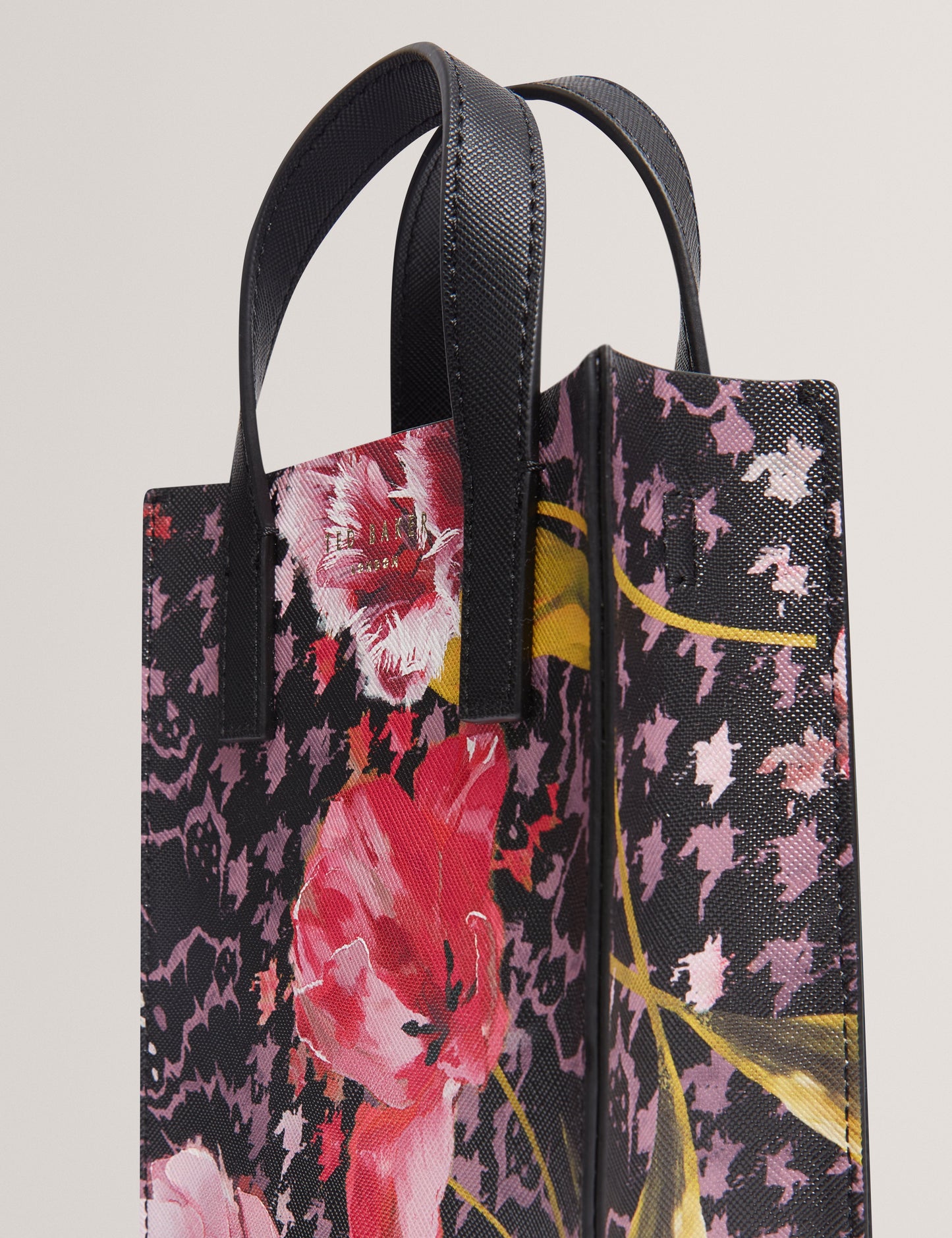 TALURA: Floral Printed Mini Icon Bag