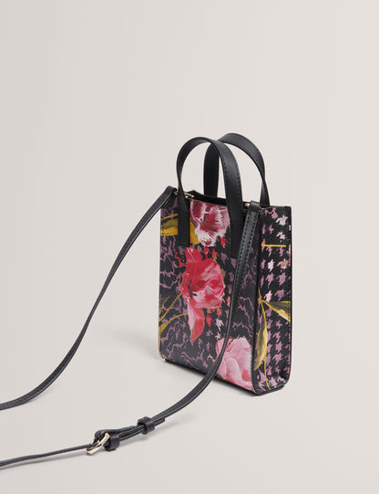 TALURA: Floral Printed Mini Icon Bag