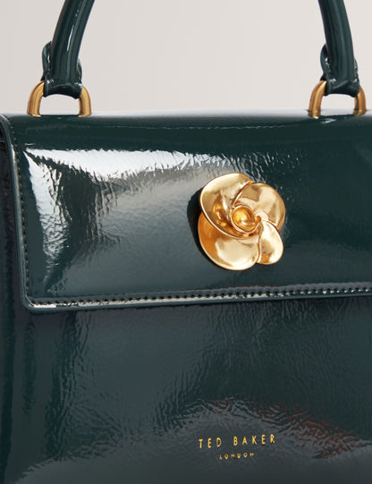 ROSEAU: Rose Detail Mini Crinkle Bag