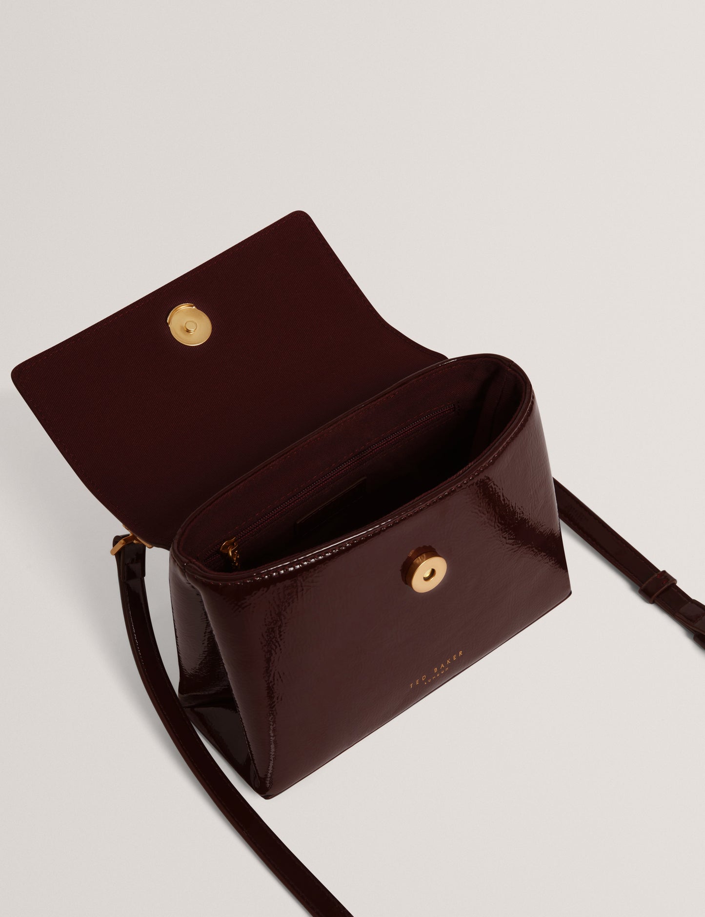ROSEAU: Rose Detail Mini Crinkle Bag