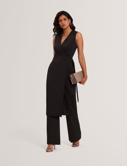 INDRIB: Tailored Wrap Midi Dress