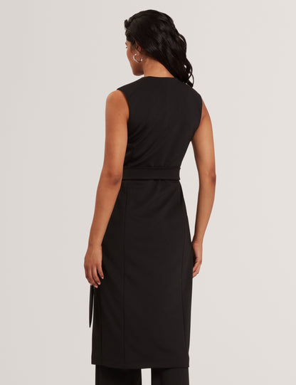 INDRIB: Tailored Wrap Midi Dress