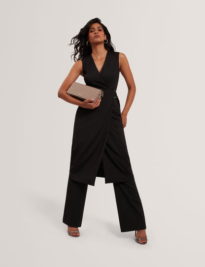 INDRIB: Tailored Wrap Midi Dress
