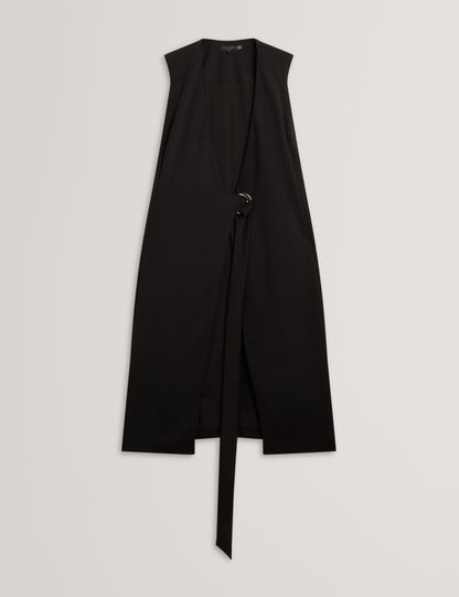 INDRIB: Tailored Wrap Midi Dress
