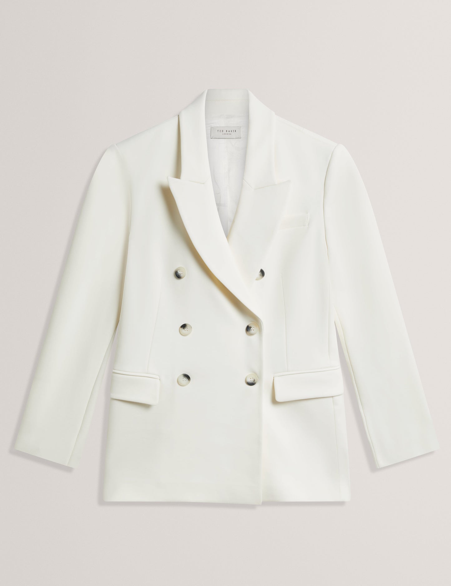 PAWLYN: Tailored Ponte Double Breasted Blazer
