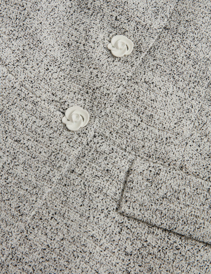 EKAAW: Tailored Boucle Fitted Waistcoat