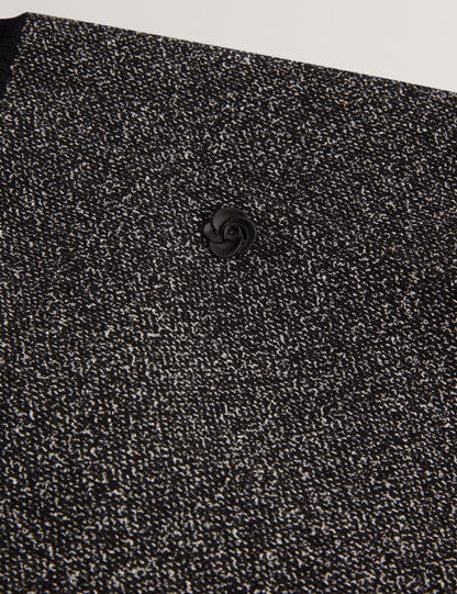 EKAAD: Tailored Boucle Dress with Knitted Top