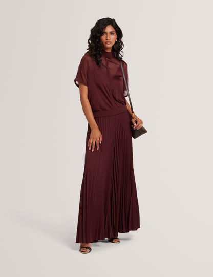 IBISSA: Knitted Top with Sheer Detailing