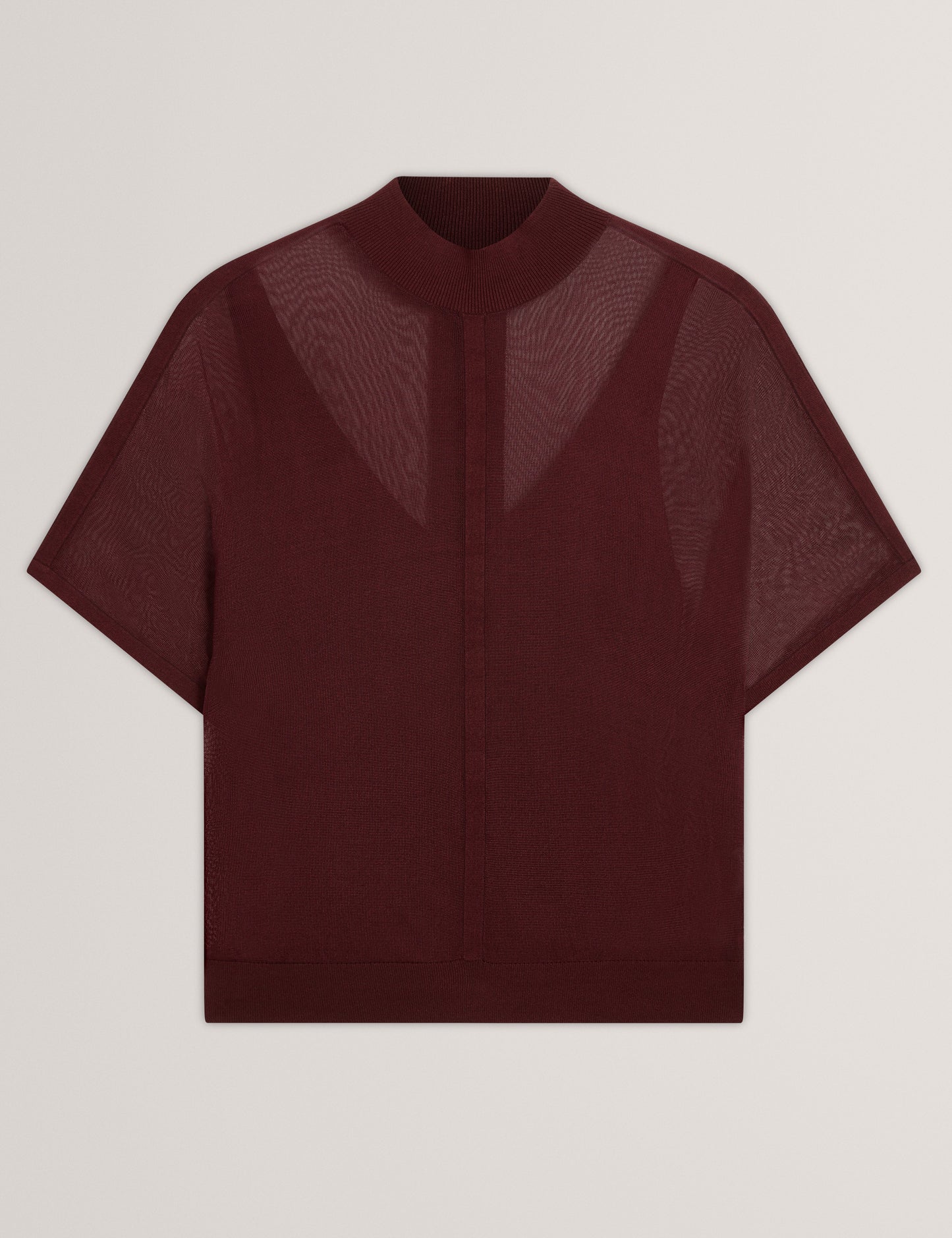 IBISSA: Knitted Top with Sheer Detailing
