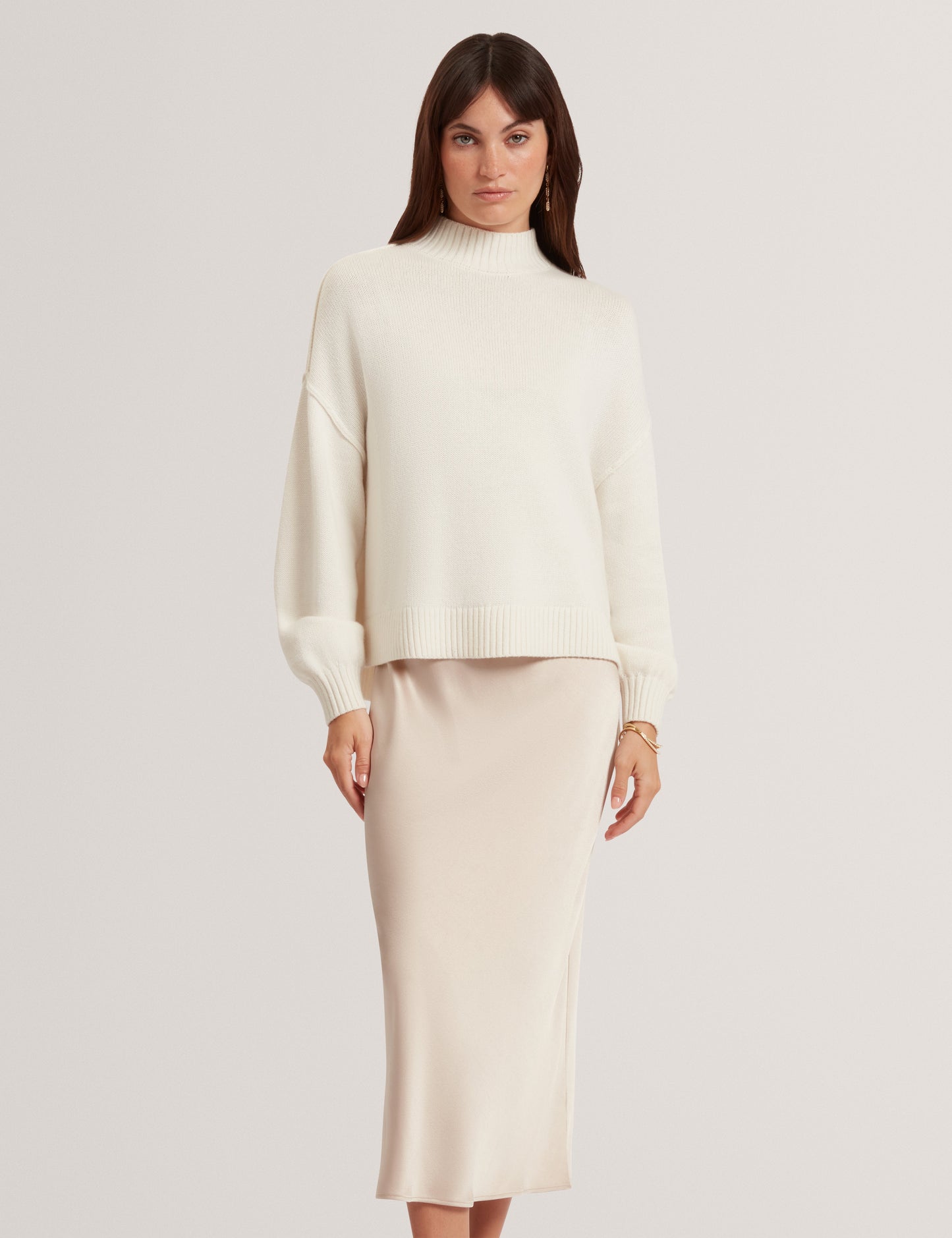 HARISA: 2 in 1 Knitted Jumper With Slip Dress
