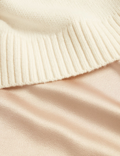 HARISA: 2 in 1 Knitted Jumper With Slip Dress
