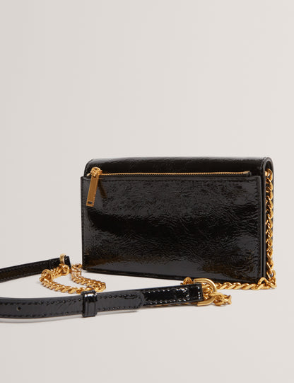 MAHIRAA: Crossbody Flapover Bag