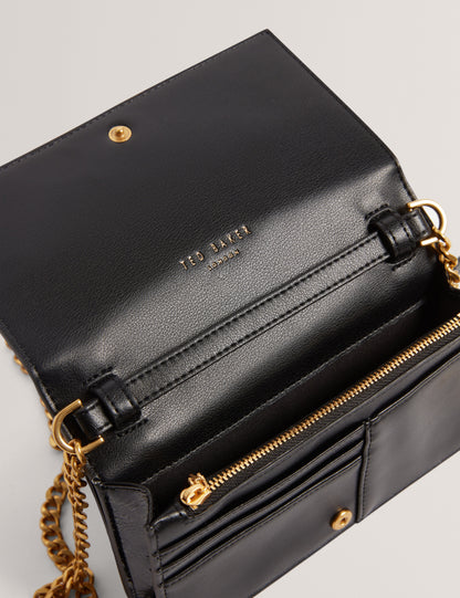 MAHIRAA: Crossbody Flapover Bag