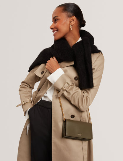 MAHIRAA: Crossbody Flapover Bag