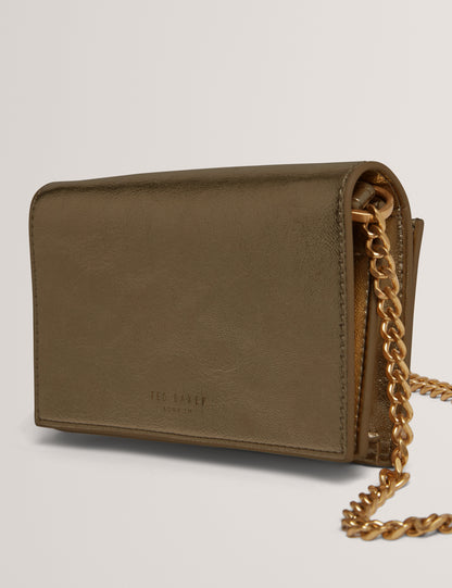 MAHIRAA: Crossbody Flapover Bag