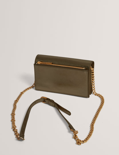 MAHIRAA: Crossbody Flapover Bag