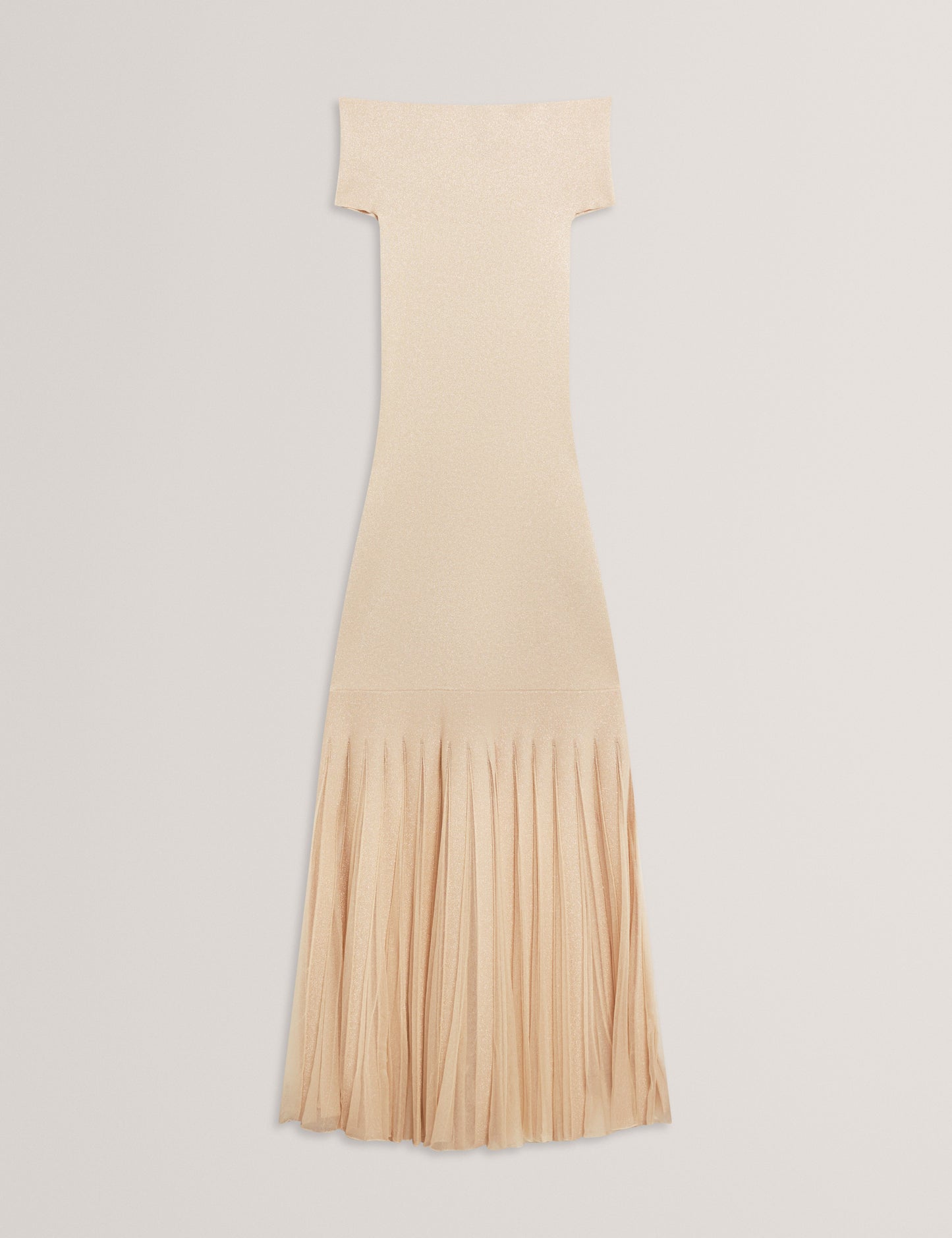 RYLLA: Off The Shoulder Knitted Maxi Dress
