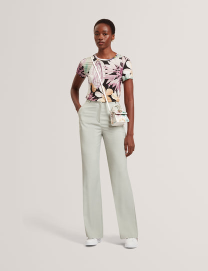 SAALMA: Printed Fitted Tee