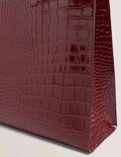 WELLMA: Croc Effect Extra Large Icon Bag