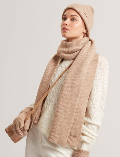 LIDIIES: Knitted Ribbed Scarf