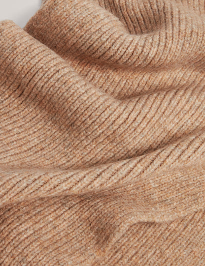 LIDIIES: Knitted Ribbed Scarf