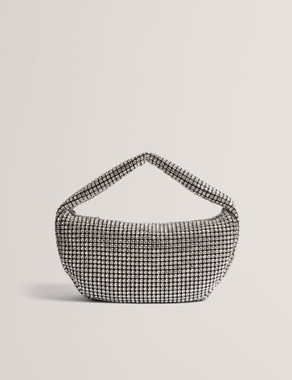 CRYSTIZ: Medium Crystal Slouchy Hobo Bag