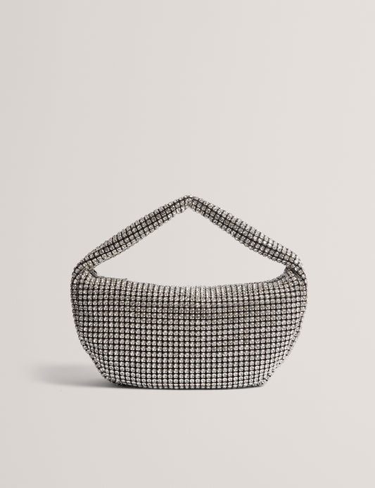 CRYSTIZ: Medium Crystal Slouchy Hobo Bag