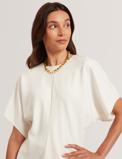 MARADAM: Slouch Sleeve Waisted Top